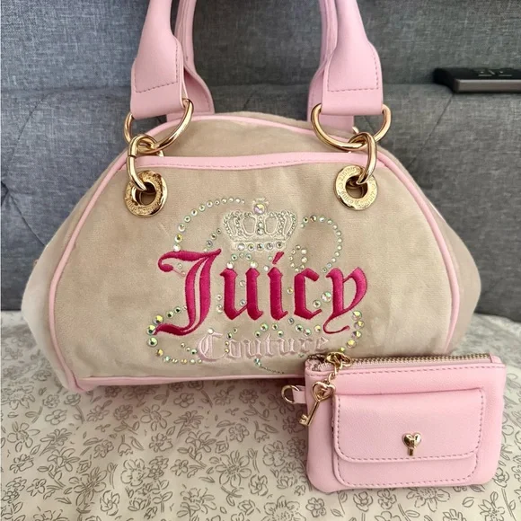 Juicy Couture Dreamy Satchel Purse - Picture 6 of 9